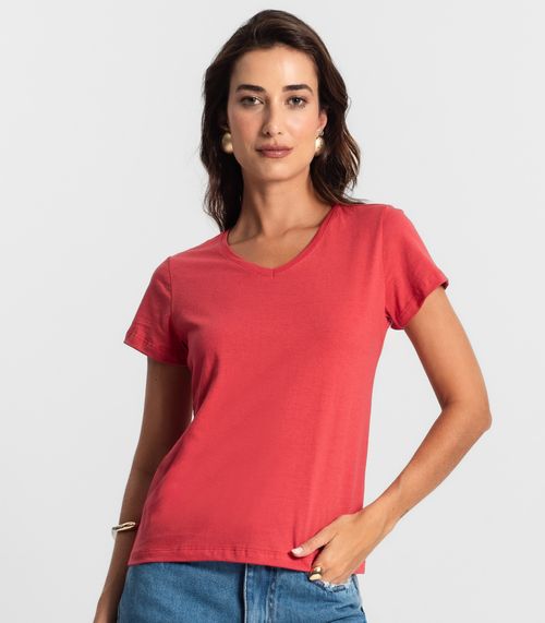 Blusa Feminina Meia Malha 30 Básica KO Vermelho