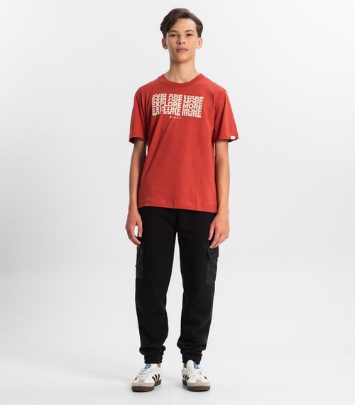 Calça Cargo Juvenil Masculina Minty Preto