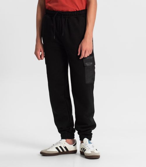Calça Cargo Juvenil Masculina Minty Preto
