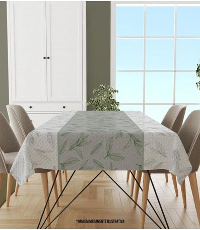 Toalha De Mesa Retangular 8 Lugares Wevans Branco