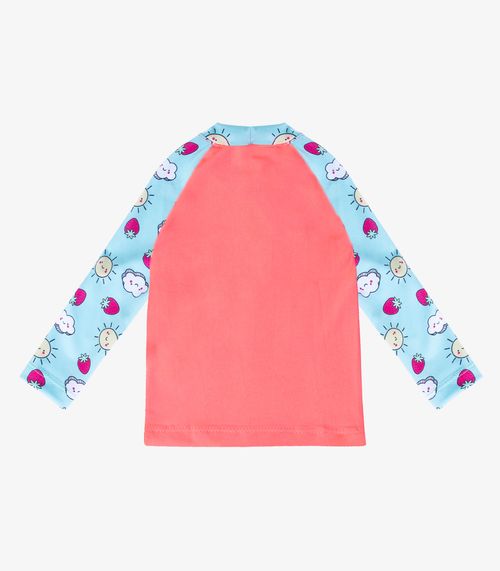 Camiseta Infantil Menina Com Proteção UV Viston Rosa