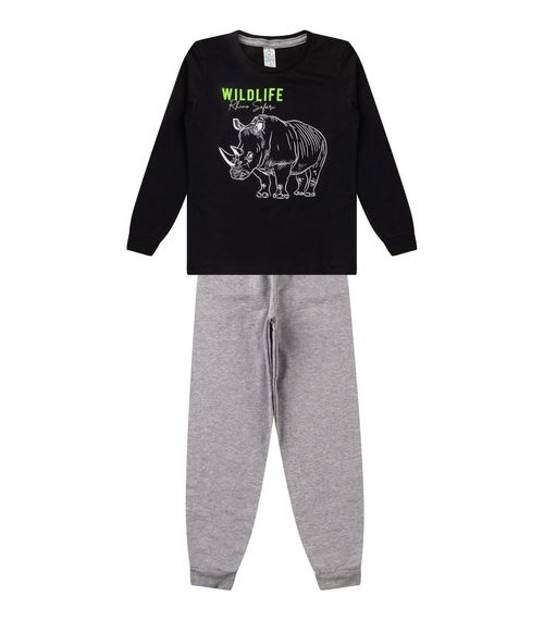 Conjunto Infantil Menino Meia Estação Kappes Preto