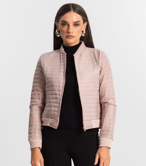 Jaqueta Feminina Microfibra Endless Rosa