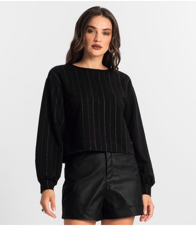 Blusão Feminino de Molecotton Endless Preto