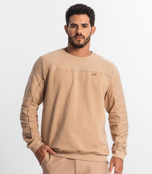 Blusão Masculino Moletom Diametro Marrom