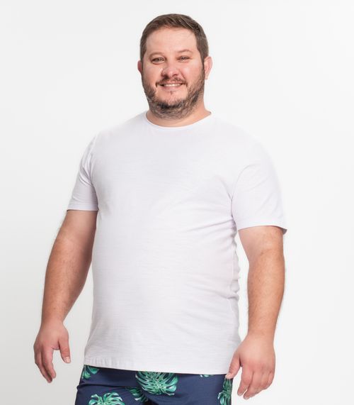 Camiseta Flamé Plus Size Masculino Kohmar Branco