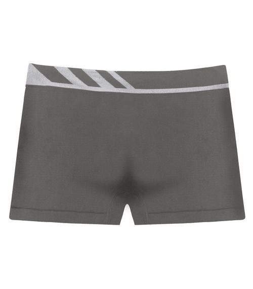 Cueca Boxer Lisa Microfibra Altomax Cinza