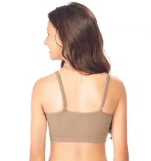 Top Teen com bojo Removível Sem Costura Zee Rucci Bege