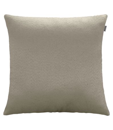 Capa De Almofada Jacquard Liso Adomes Bege