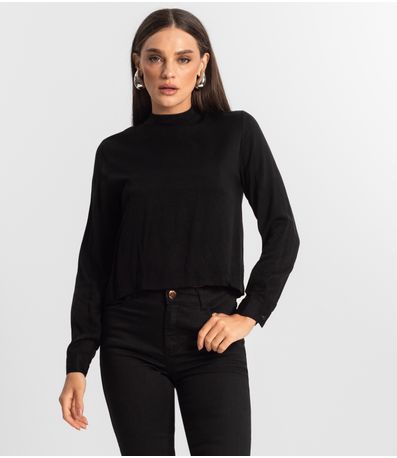 Blusa Feminina Manga Longa Endless Preto