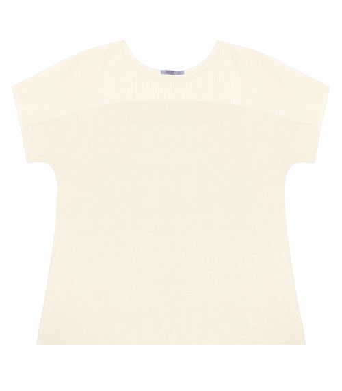 Blusa Feminina Plus Size Secret Glam Bege