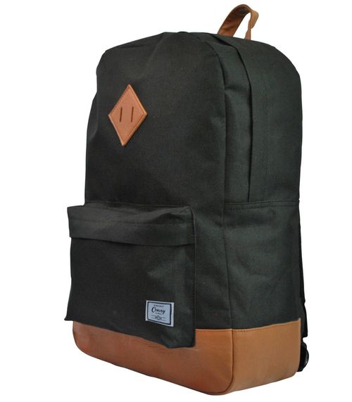 Mochila Escolar Com Bolso Frontal Yins Preto