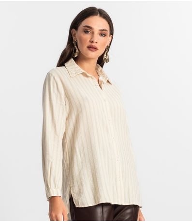 Camisa Feminina Manga Longa Endless Bege