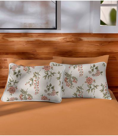 Jogo de Cama King Premium Fio Penteado Vivaldi Laranja