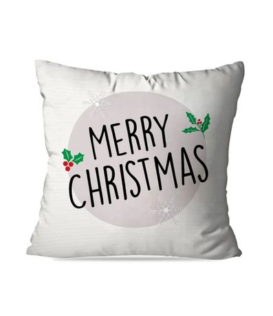 Kit 4 Capas Para Almofada De Natal Wevans Branco