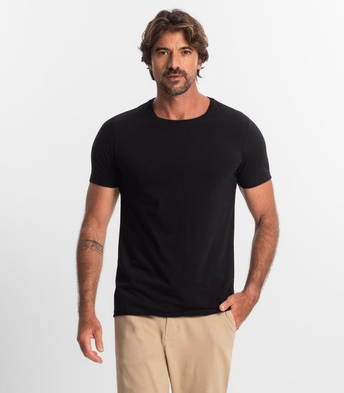 Camiseta Masculina Manga Curta KO Preto