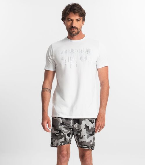 Bermuda Masculina Estampada Rovitex Cinza