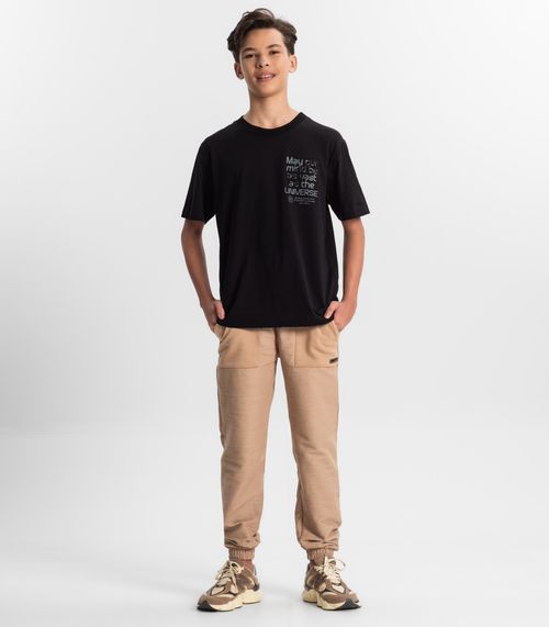 Calça Jogger Juvenil Masculia Minty Marrom