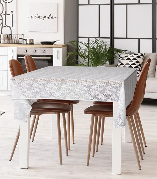 Toalha de Mesa de Renda 6 Lugares Rovitex Bege