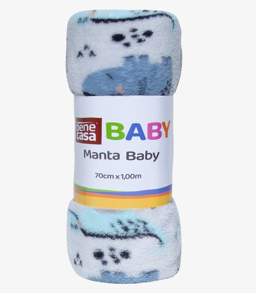 Manta Infantil Microfibra Bene Casa Azul