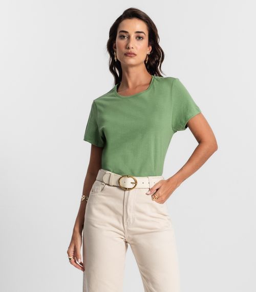 Blusa Feminina Meia Malha 30 Básica KO Verde