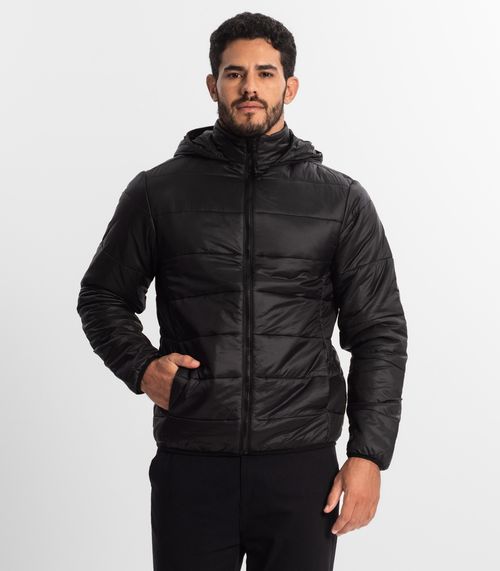 Jaqueta Com Capuz Masculina Diametro Preto