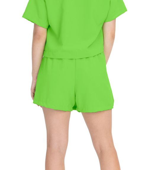 Shorts Saia Juvenil Em Crepe Light Minty Verde
