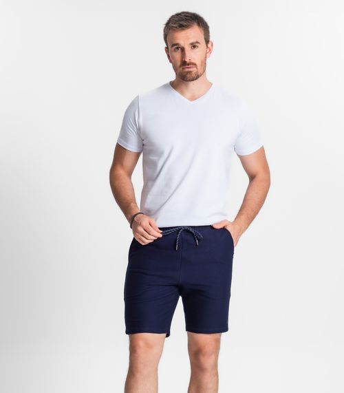 Bermuda Masculina Plus Size Diametro Azul