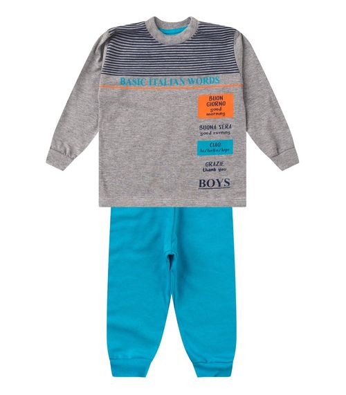 Conjunto Infantil Menino Meia Estação Kappes Cinza