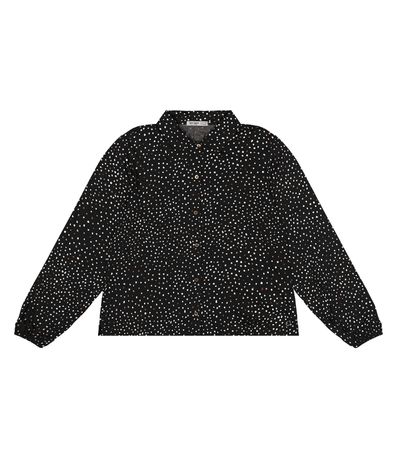 Camisa Plus Size Manga Longa Secret Glam Preto