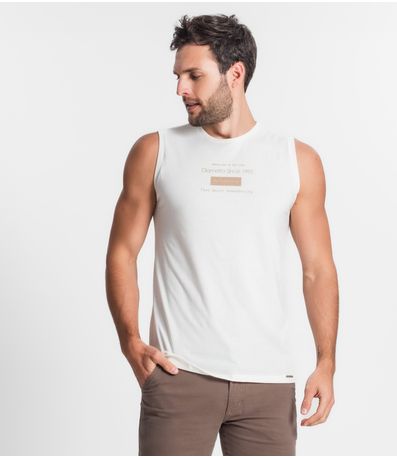 Regata De Meia Malha Masculina Diametro Bege