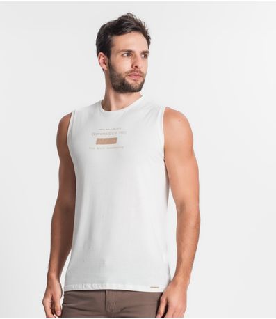 Regata De Meia Malha Masculina Diametro Bege