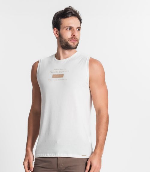 Regata De Meia Malha Masculina Diametro Bege