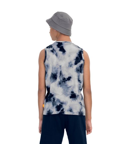 Regata Juvenil Masculina Tie Dye Minty Azul
