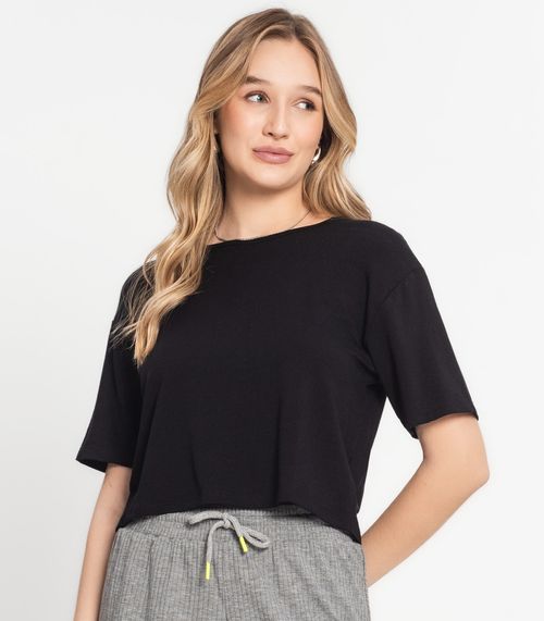 T-shirt Feminina Molicotton Select Preto