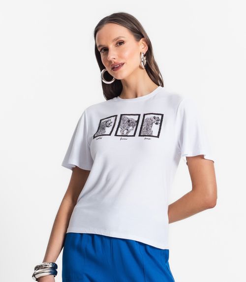 Blusa Feminina Estampada Select Branco