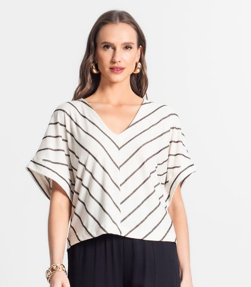 Blusa Feminina Manga Curta Endless Preto