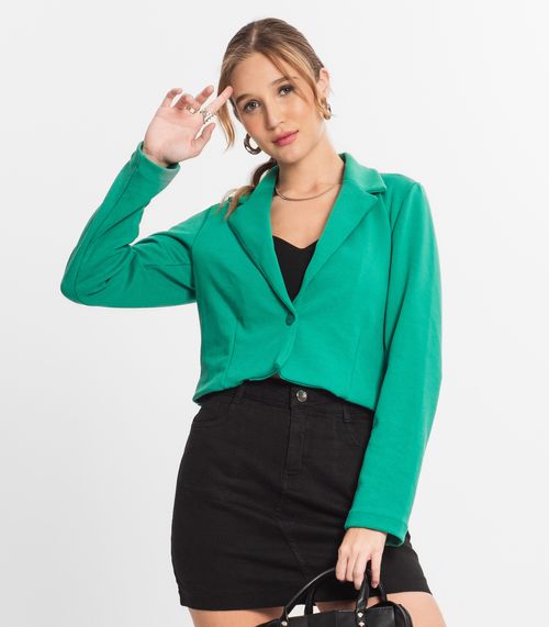 Blazer Cropped Feminino Endless Verde