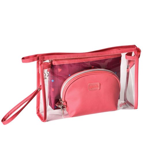 Kit 3 Nécessaires Alice Palucci Vermelho