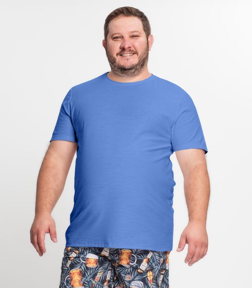 Camiseta Masculina Manga Curta KO Azul
