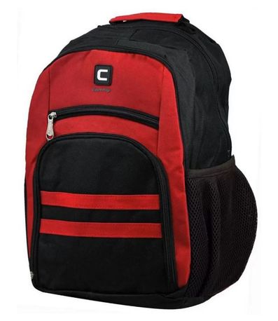 Mochila Com Bolso Frontal Yins Vermelho