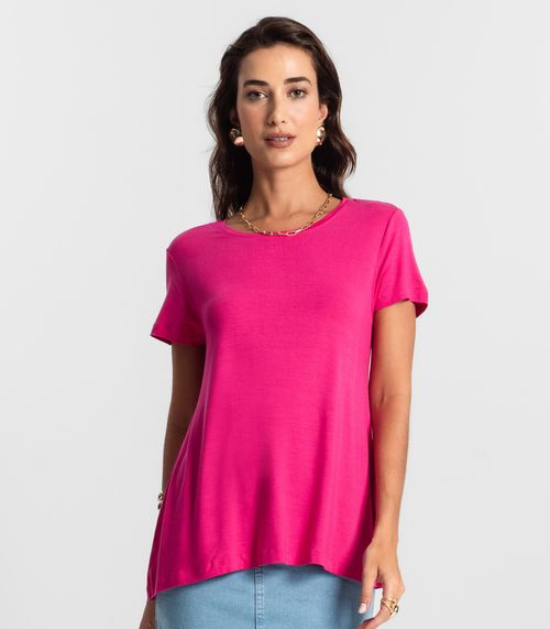 Blusa Feminina manga Curta KO Rosa