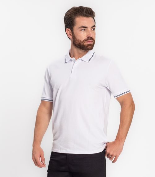 Camisa Polo Masculina Ogochi Branco