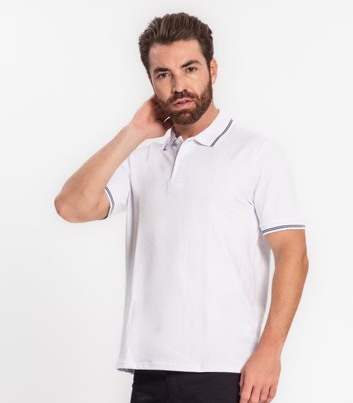 Camisa Polo Masculina Ogochi Branco