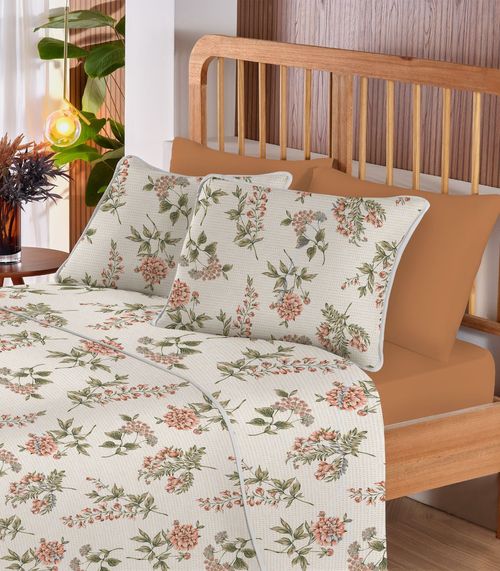 Jogo De Cama Casal Premium 4 Peças Vivaldi Laranja