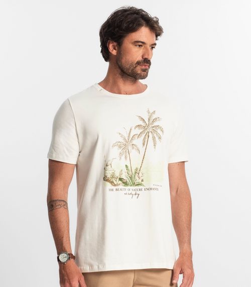 Camiseta Masculina Diametro Bege