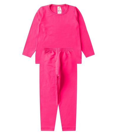 Conjunto Termico Juvenil Segunda Pele Kappes Rosa