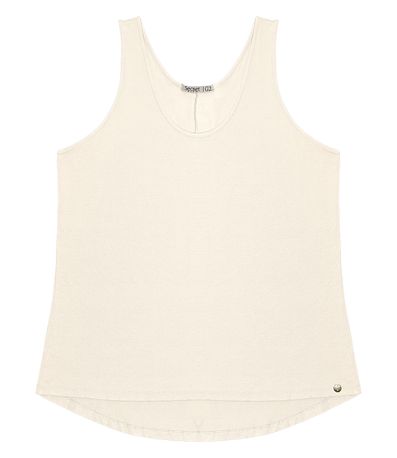 Regata Feminina Plus Size Secret Glam Bege
