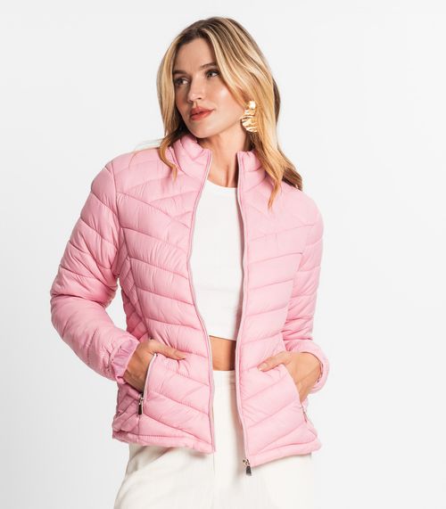 Jaqueta Puffer Feminina Endless Rosa