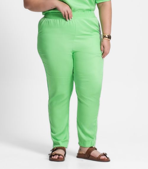 Calça Plus Size Feminina Secret Glam Verde